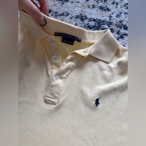 Ralph Lauren Light Yellow Polo with Navy Pony